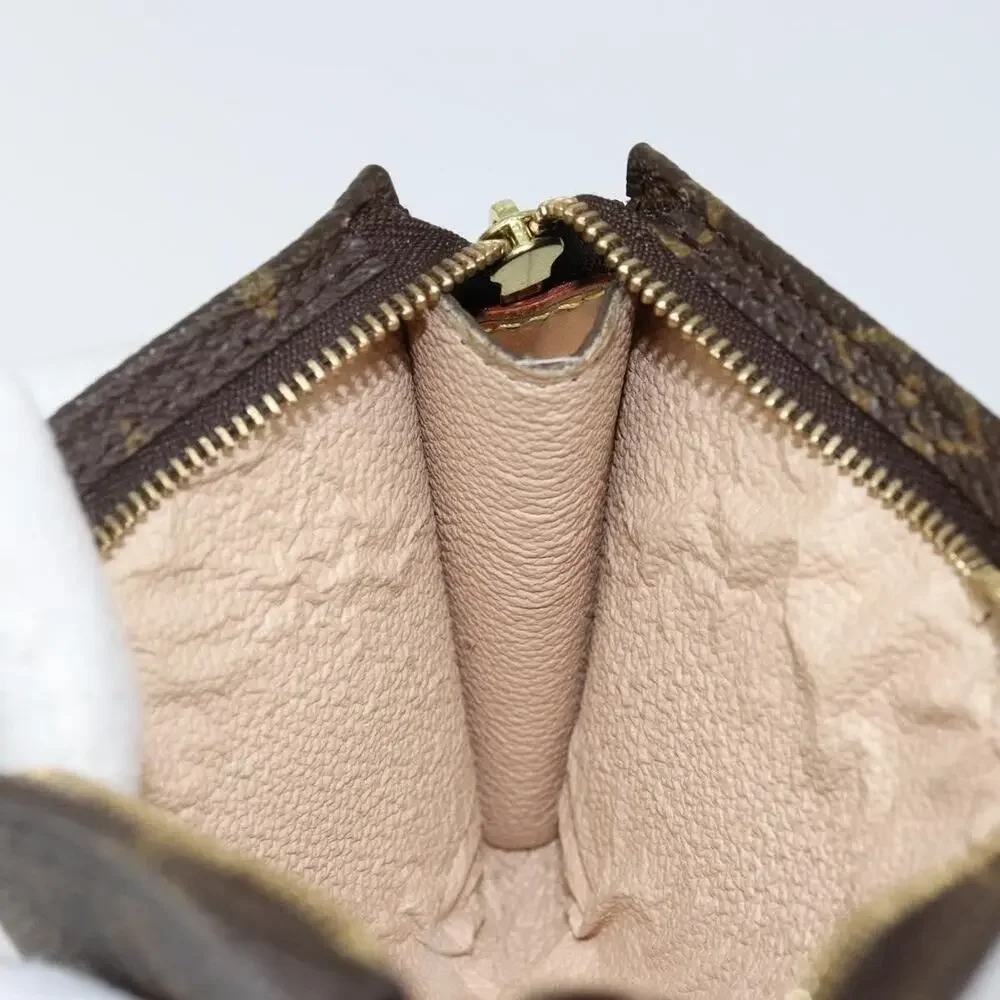 Louis Vuitton Monogram Bucket PM Accessory Pouch Brown
